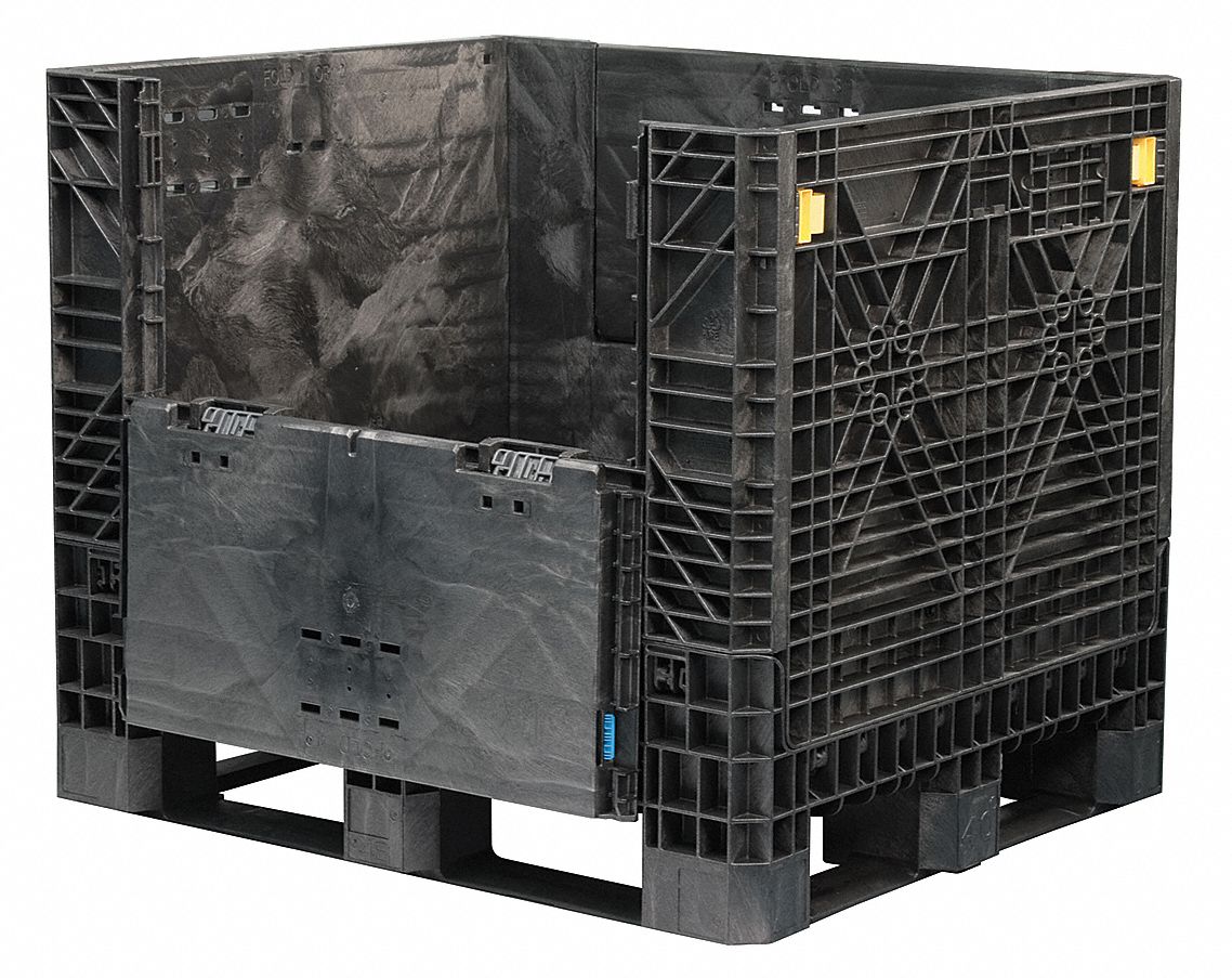 Collapsible Container, L 48, Plastic