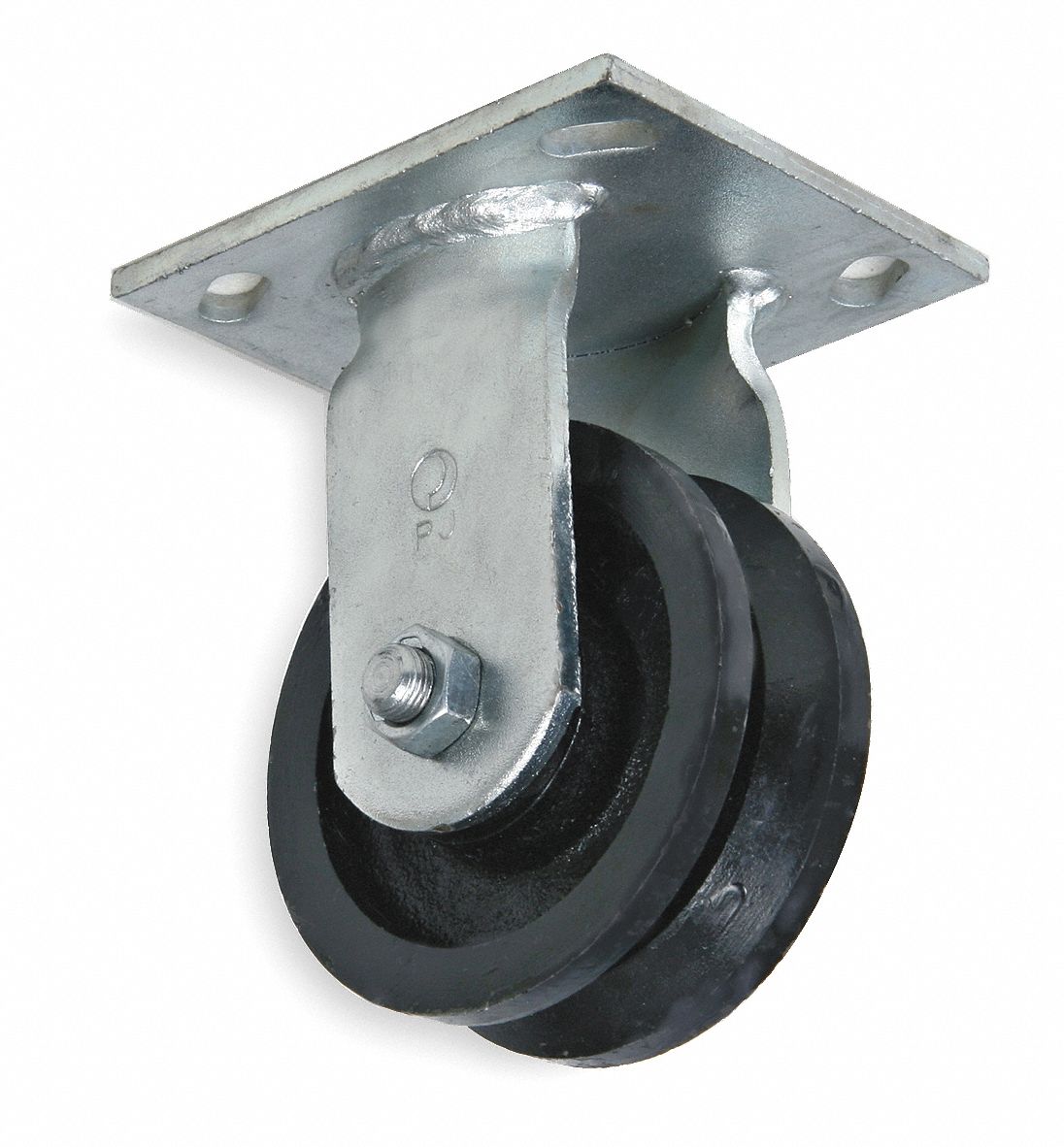 V-Groove Rigid Caster, 800 lb., 1-1/2