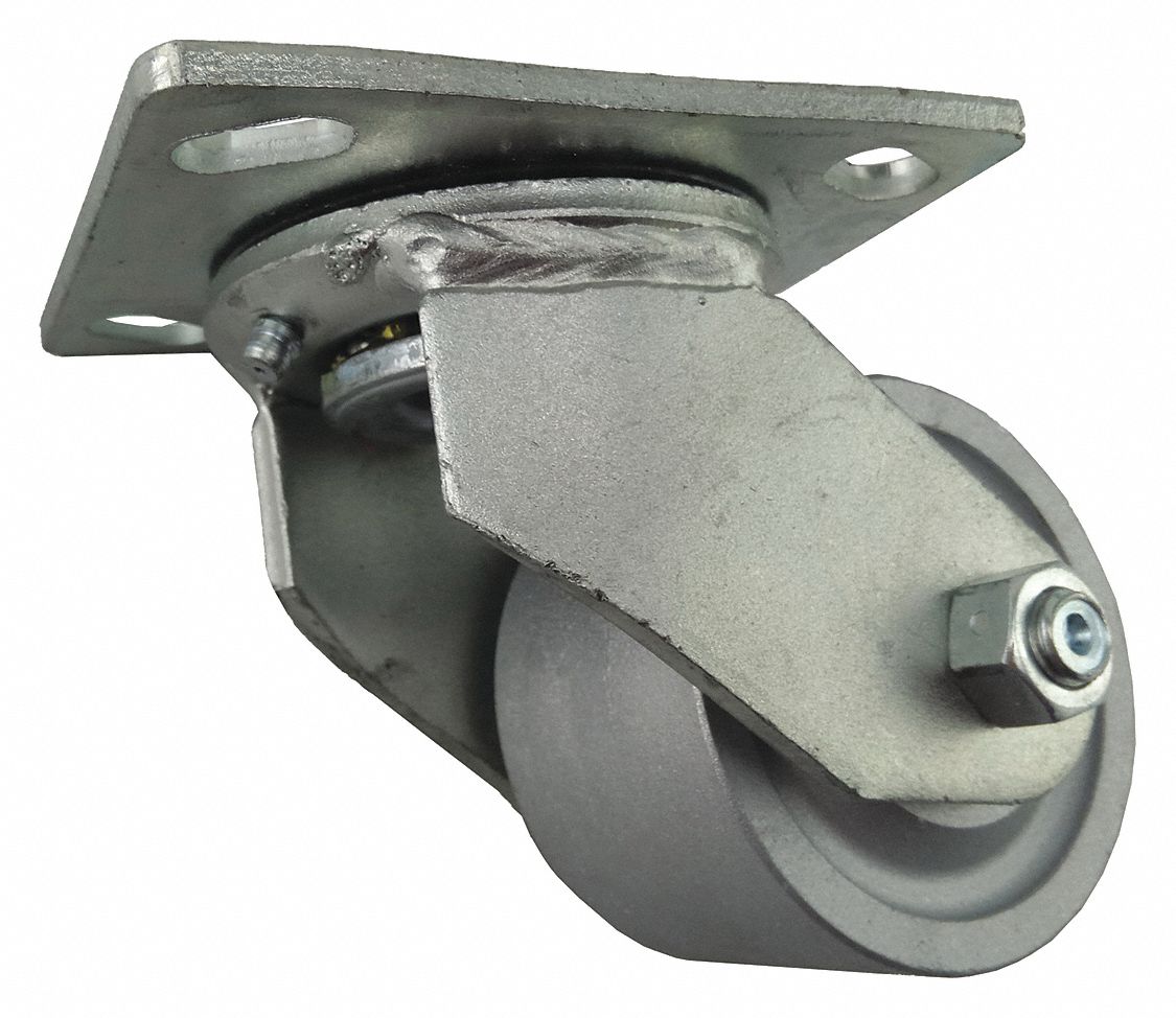 Swivel Plate Caster, 4 In Dia