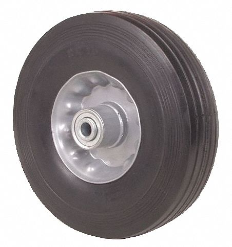 Solid Rubber Whl, 8 In, 350 lb