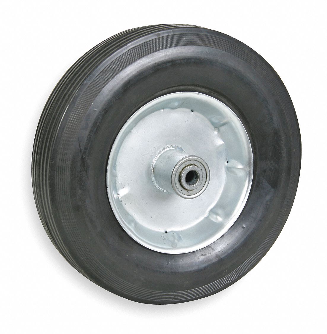 Solid Rubber Whl, 10 In, 350 lb