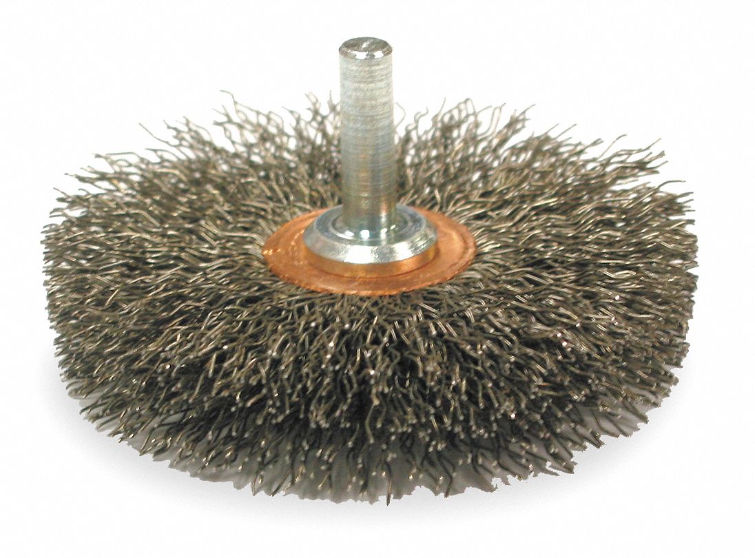 Crimped Wheel, 2 In Dia, 0.0060 Wire, Steel