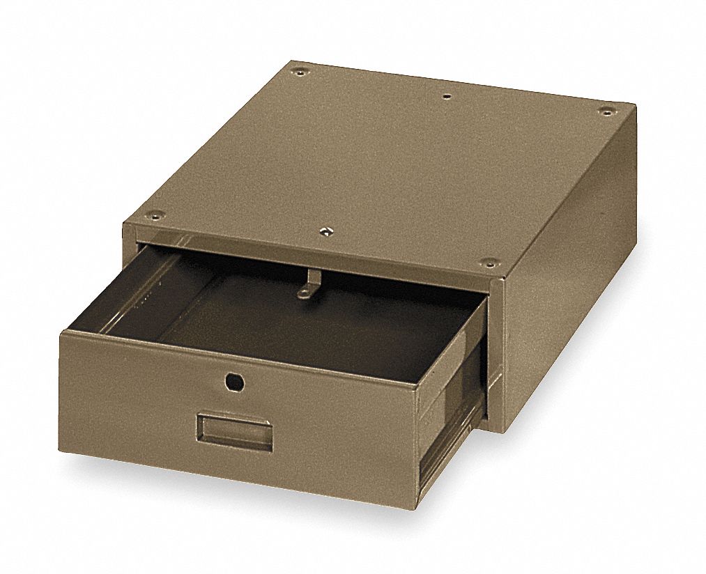 Stackable Drawer, 17  x 17D x 6-1/2H, Tan