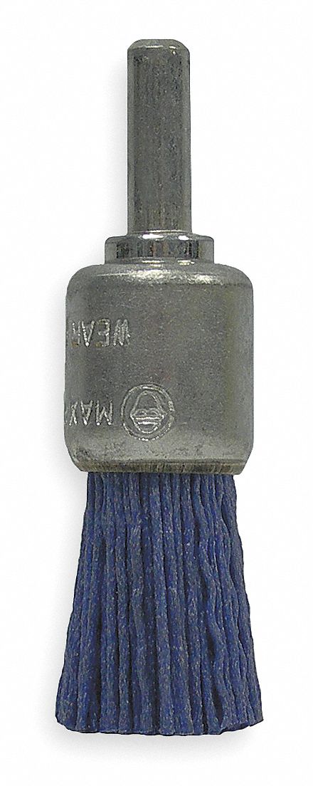 End Brush, 3/4 In Dia, Nylon (Medium/Fine)