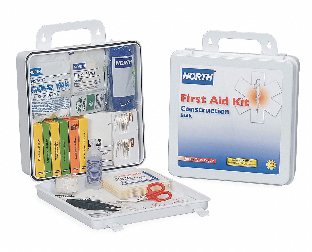 First Aid Kit, Construction, Large, 50