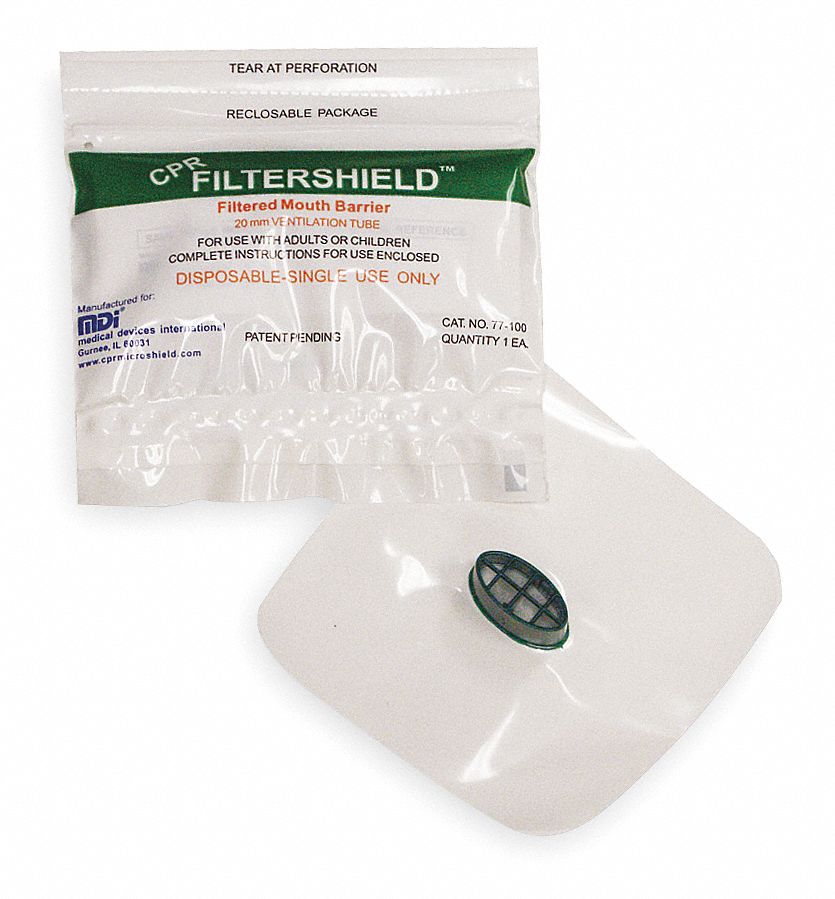 CPR Filtershield(TM), With Vinyl Pouch