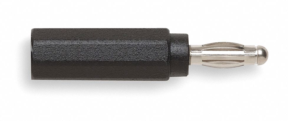 Banana Jack to Plug Adapter, Black