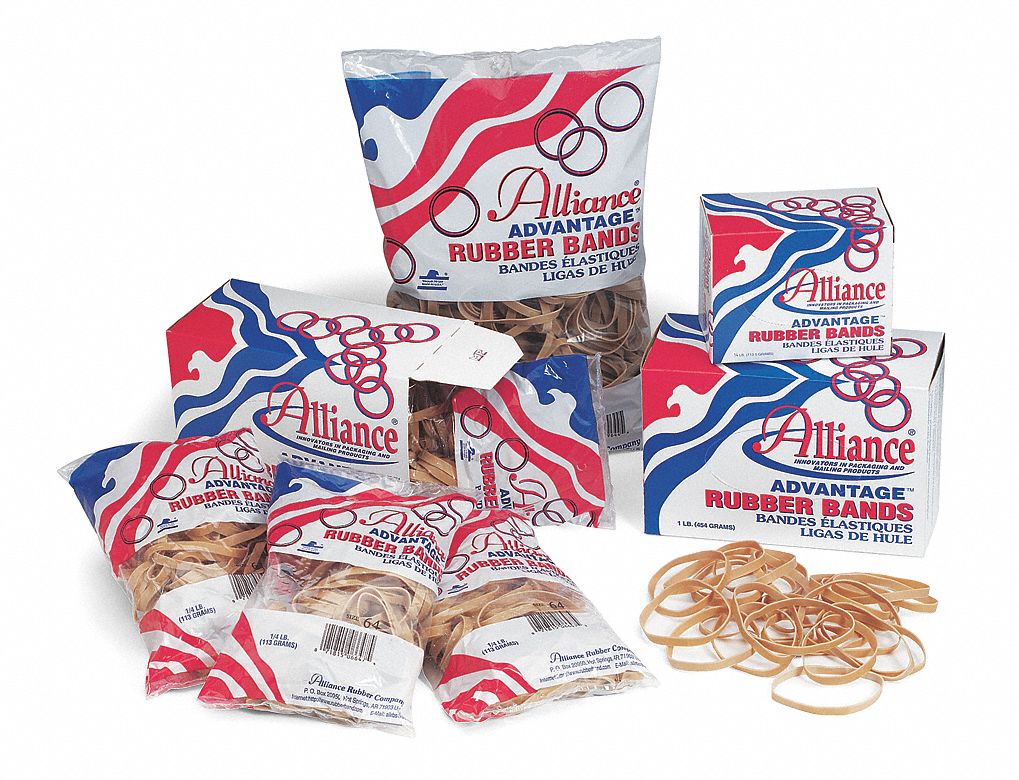Rubber Band, #32, 3x1/8 In, Beige, Pk 700