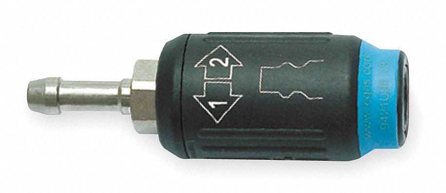 Coupler, Barbed, 1/4 In Body, Nylon, 230 PSI