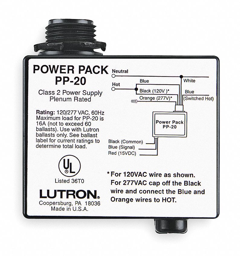 Dimmer Power Pack, 120/277 Volt, 16 Amp