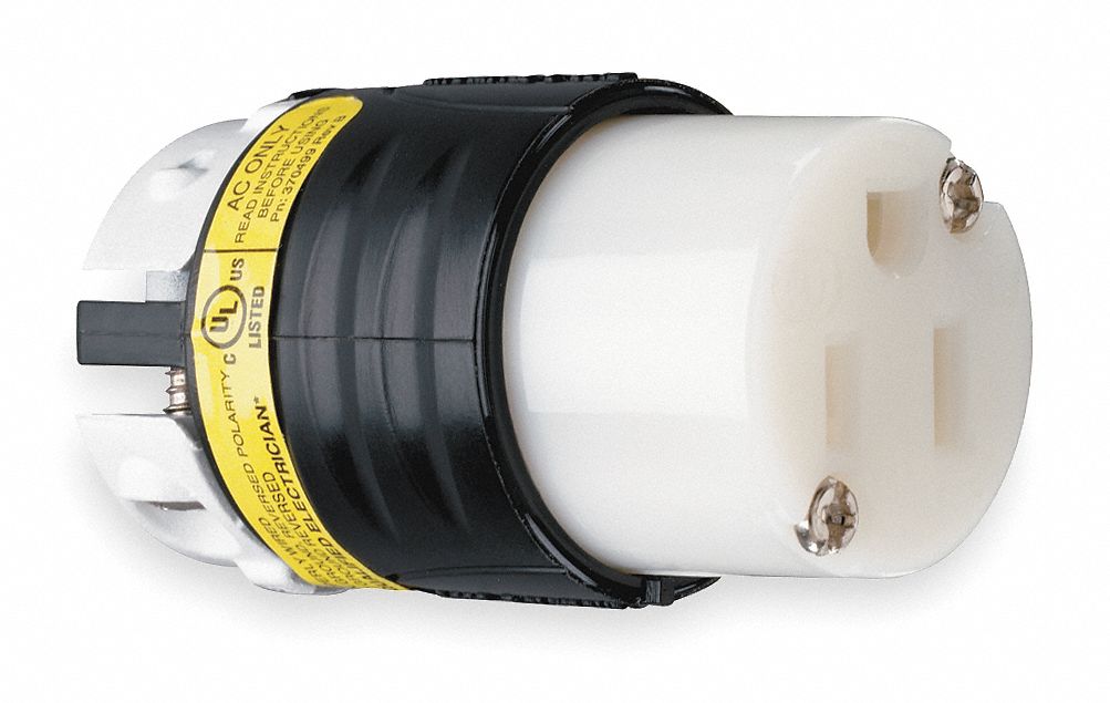 Straight Blade Connector, 15 A AC, 5-15R
