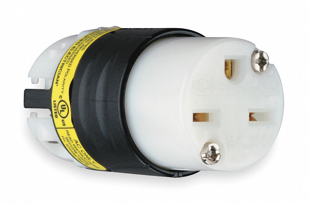 Straight Blade Connector, 15 A AC, 5-15R