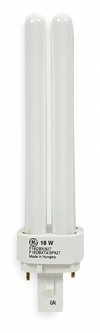 Plug-In CFL, 18W, T4, G24D-2 (2-Pin)