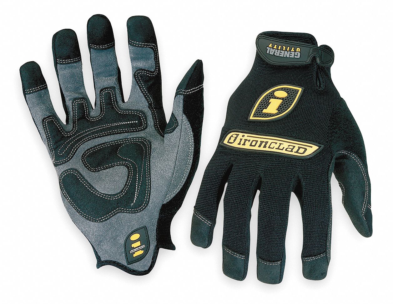 Mechanics Gloves, M, Black, PR