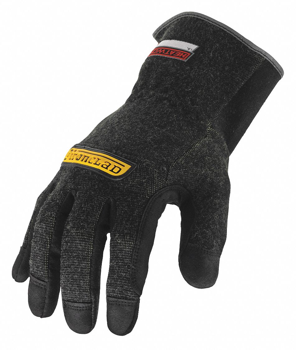 Heat Resist Gloves, Black, L, Kevlar, PR