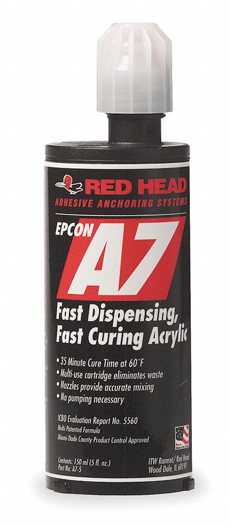 Acrylic Anchor Adhesive, 10 Oz Cartridge