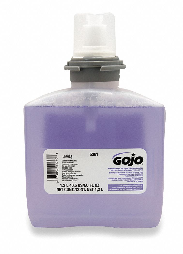 Foam Soap, Purple, Size 1200mL, PK 2