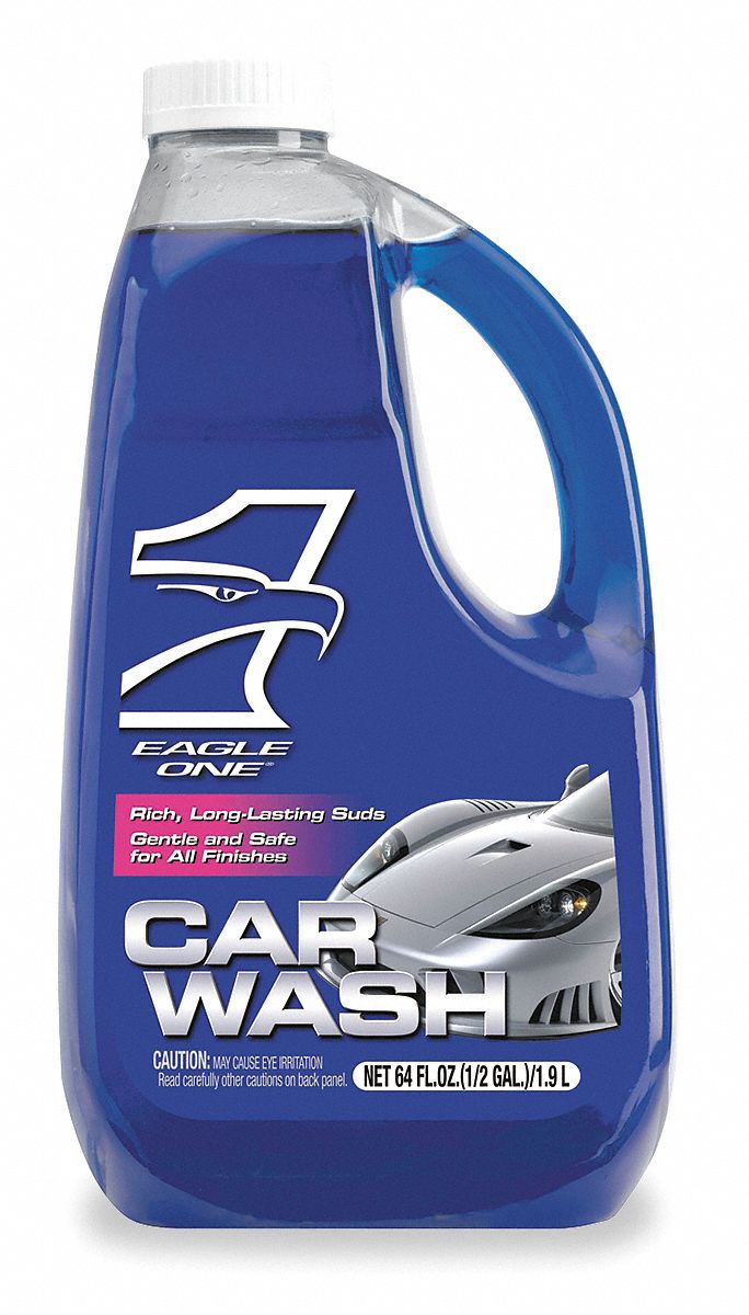 Car Wash Detergent, 64 oz, Use w/Wool Mitt