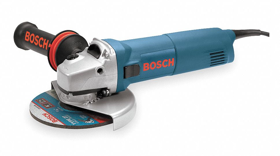 R/A Sander/Grinder, 6 In, 12A, 120V, 5/8-11