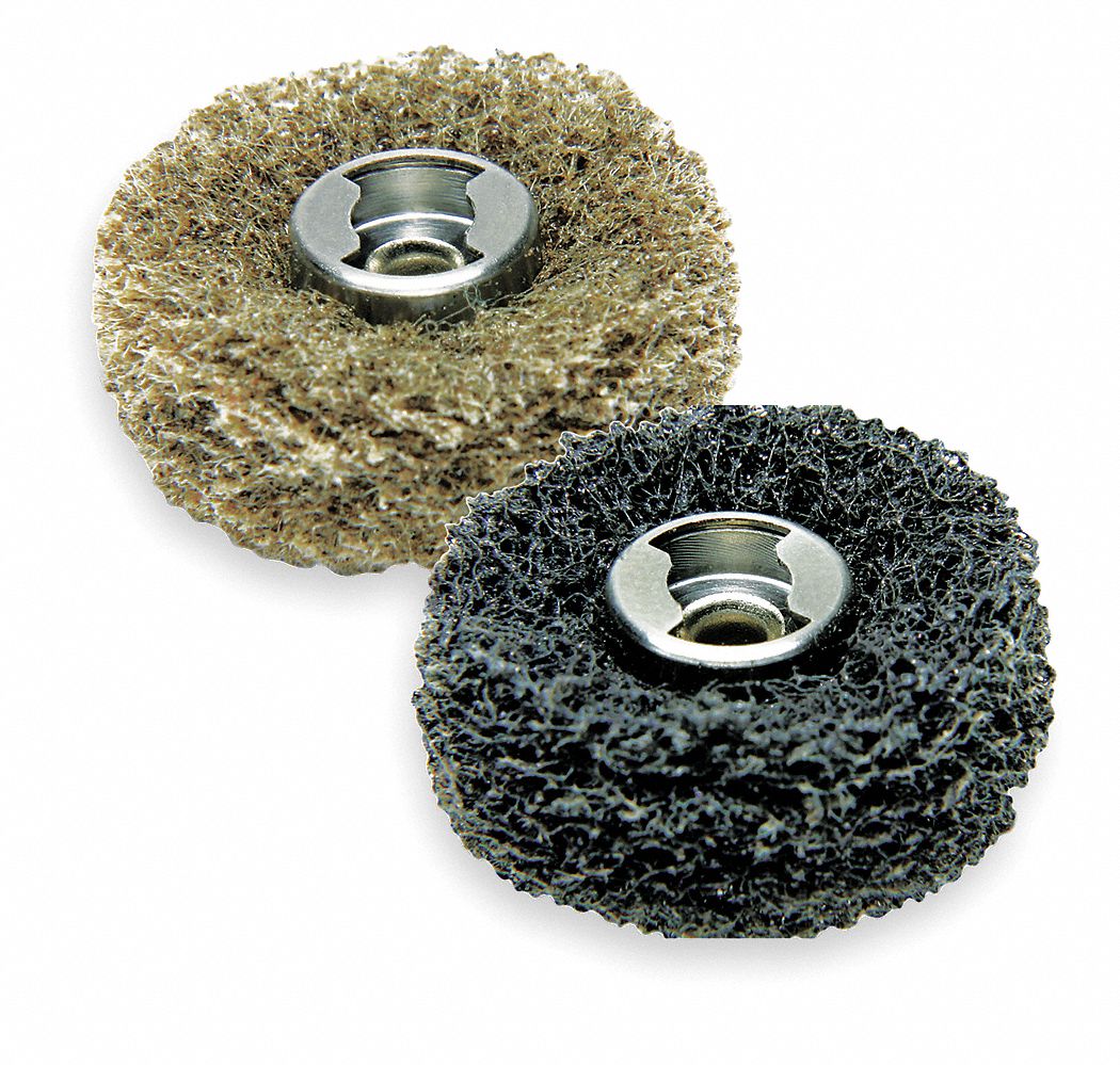 EZ Lock Abrasive Buffs, 1 In D, 7/64T, Pk 2