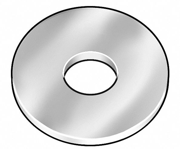 Rivet Washer, Alum, Rnd, 5/32x7/16 In, Pk500