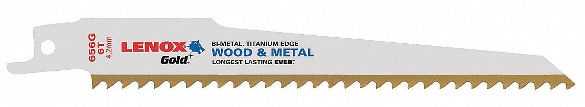 Reciprocating Saw Blade, Tapered, PK 5