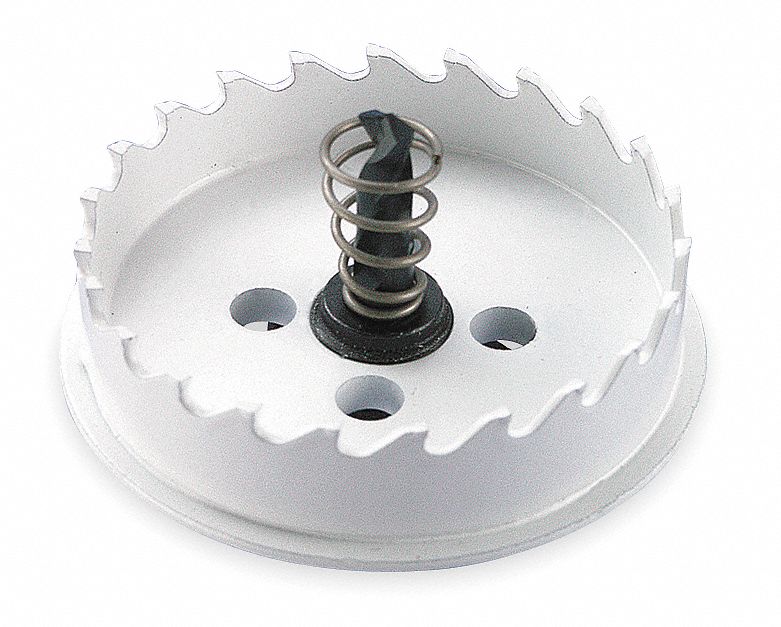 Carbide Hole Cutter, 2 1/2 In, 3/8 Cut D