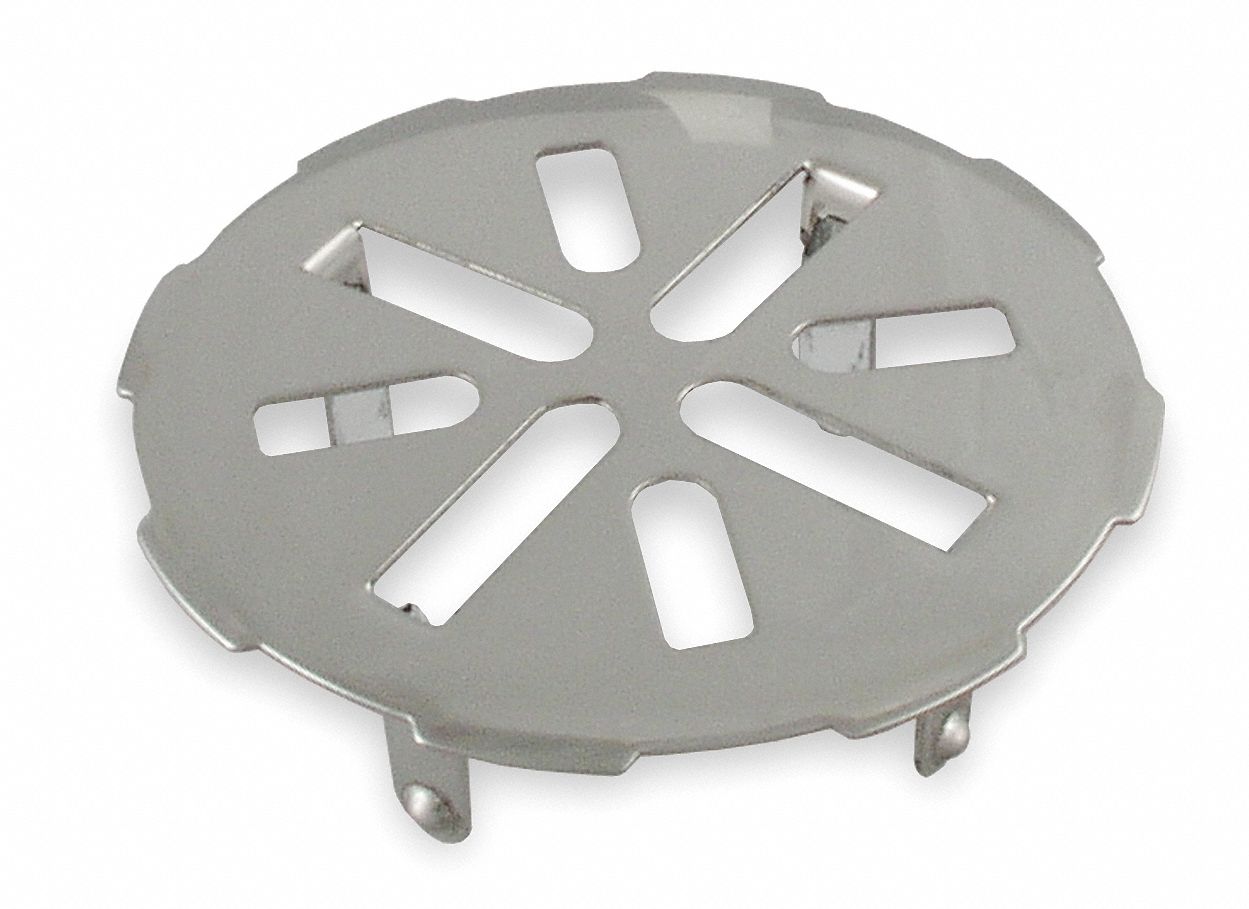 Floor Drain Grid, Dia 5 In, SS