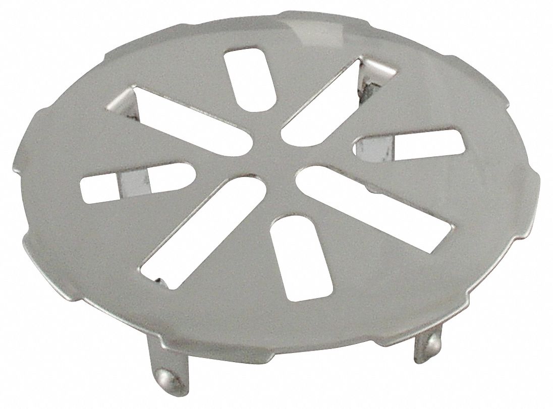 Floor Drain Grid, Dia 3 In, SS