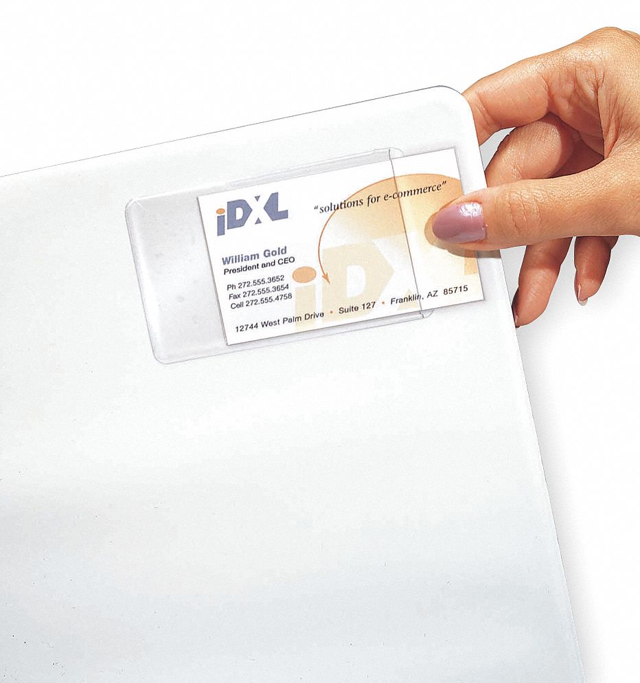 Business Card Holder, 3-1/2 In H, PK10
