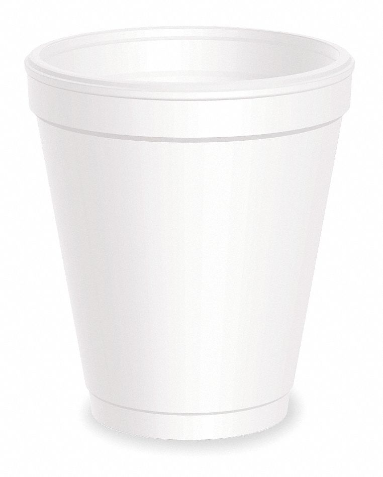 Cold/Hot Cups, 8 Oz, White, Pk1000
