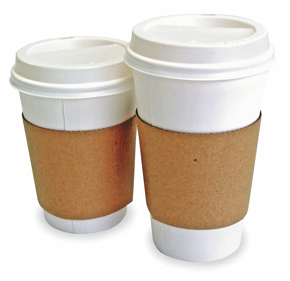 Hot Cup Sleeves, L, Corrugated, Pk1200