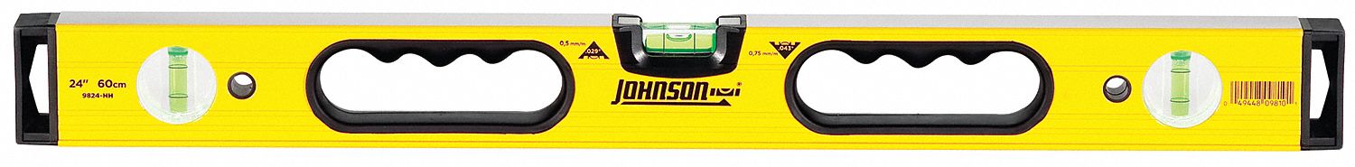 Box Beam Level, Hand Holes, 24 In