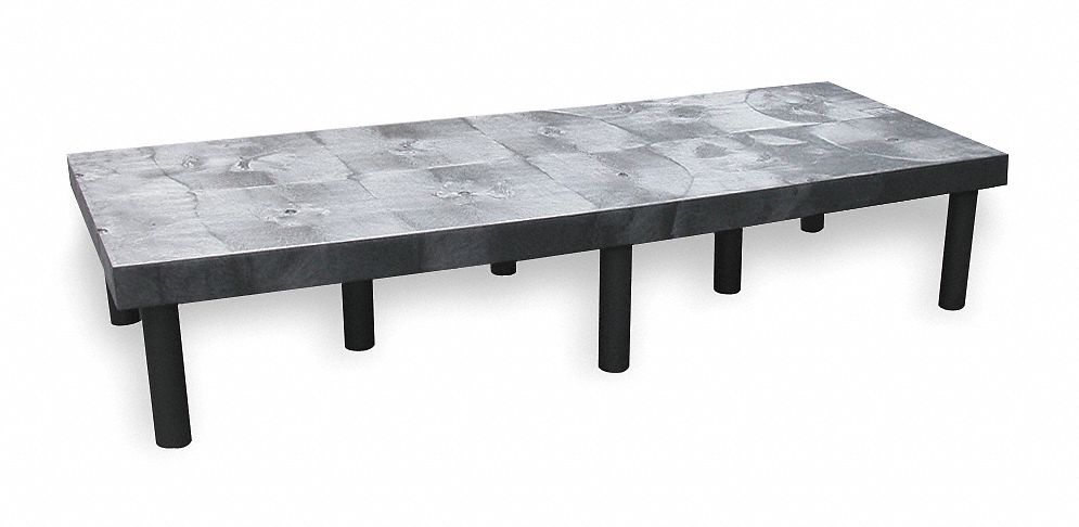 Dunnage Rack, 1500 lb., HDPE, 66 W x 24 D
