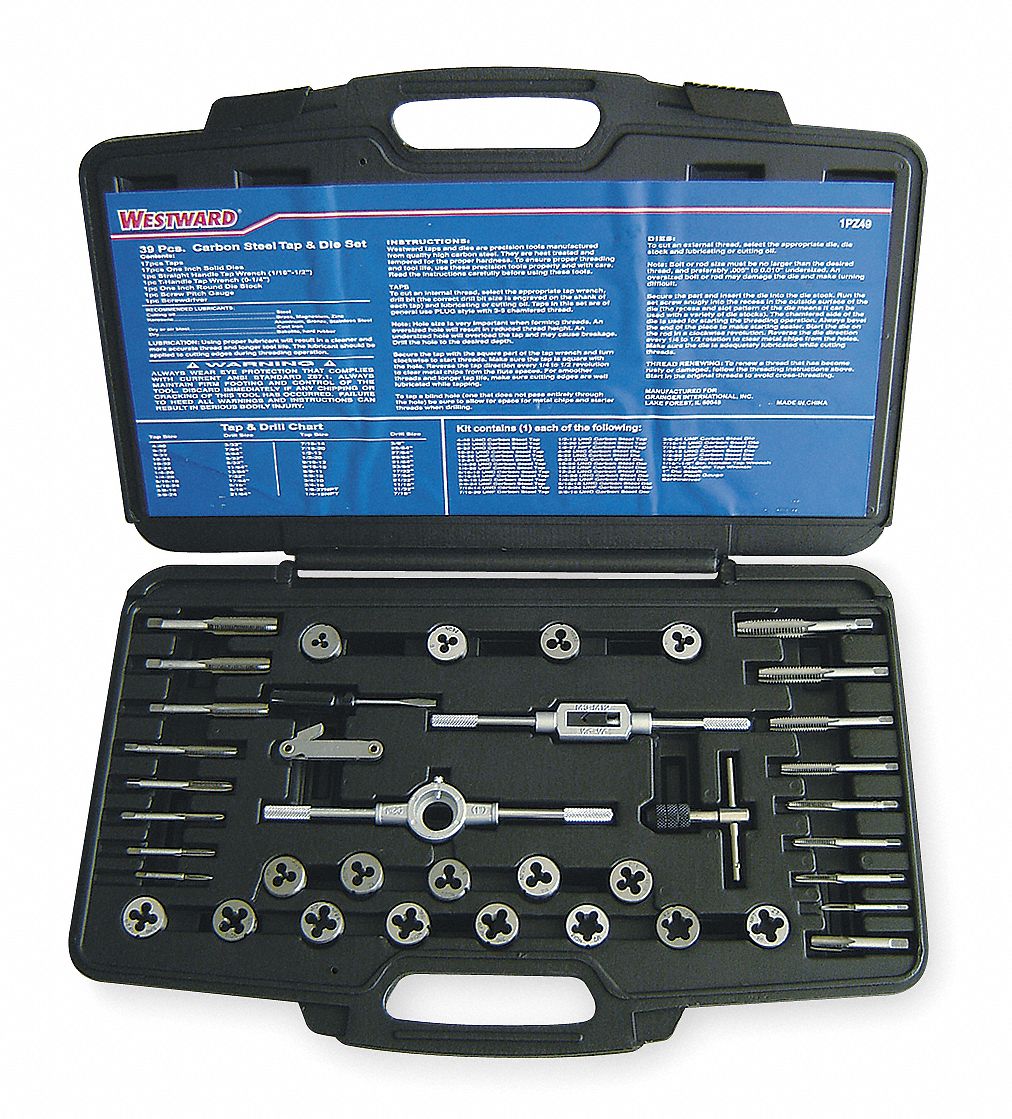 Tap/Die Set, 39 Pieces