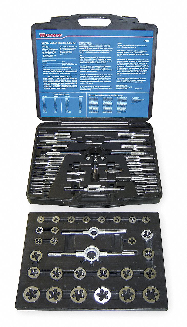 Tap/Die Set, 64 Pieces