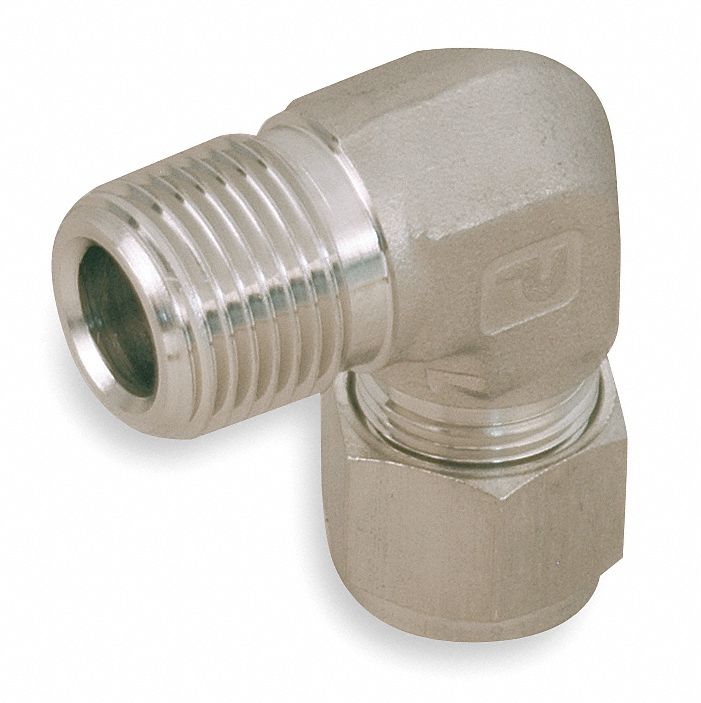 Male Elbow, Pipe And Tube 1/2 In, 316SS