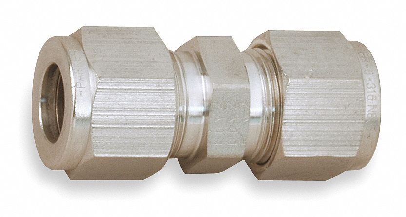 Union, 3/8 In Tube Sz, 316 SS