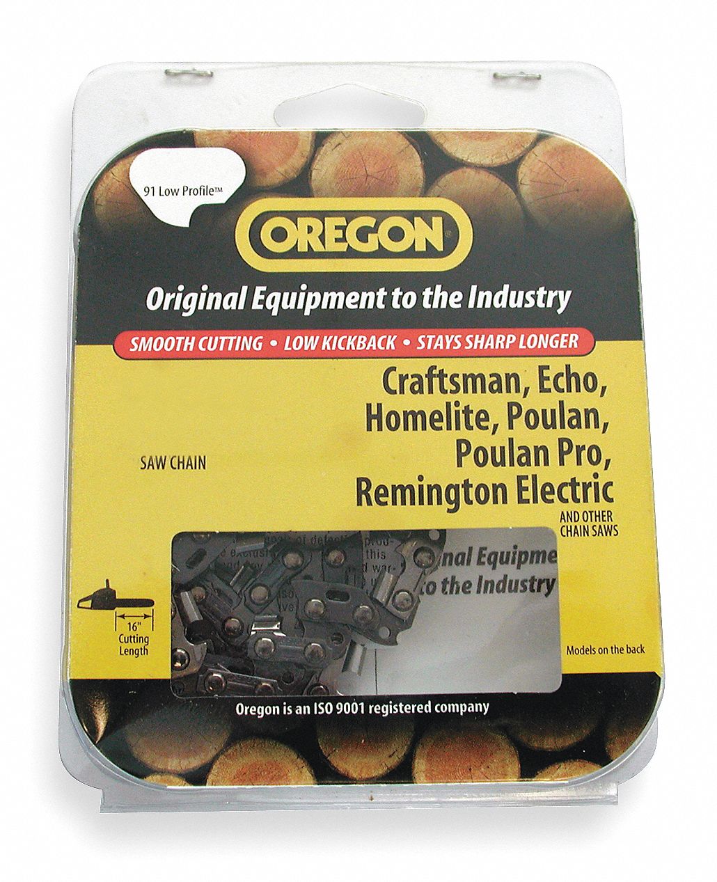 Saw Chain, 16 In., .050 In., 3/8 In. Pitch