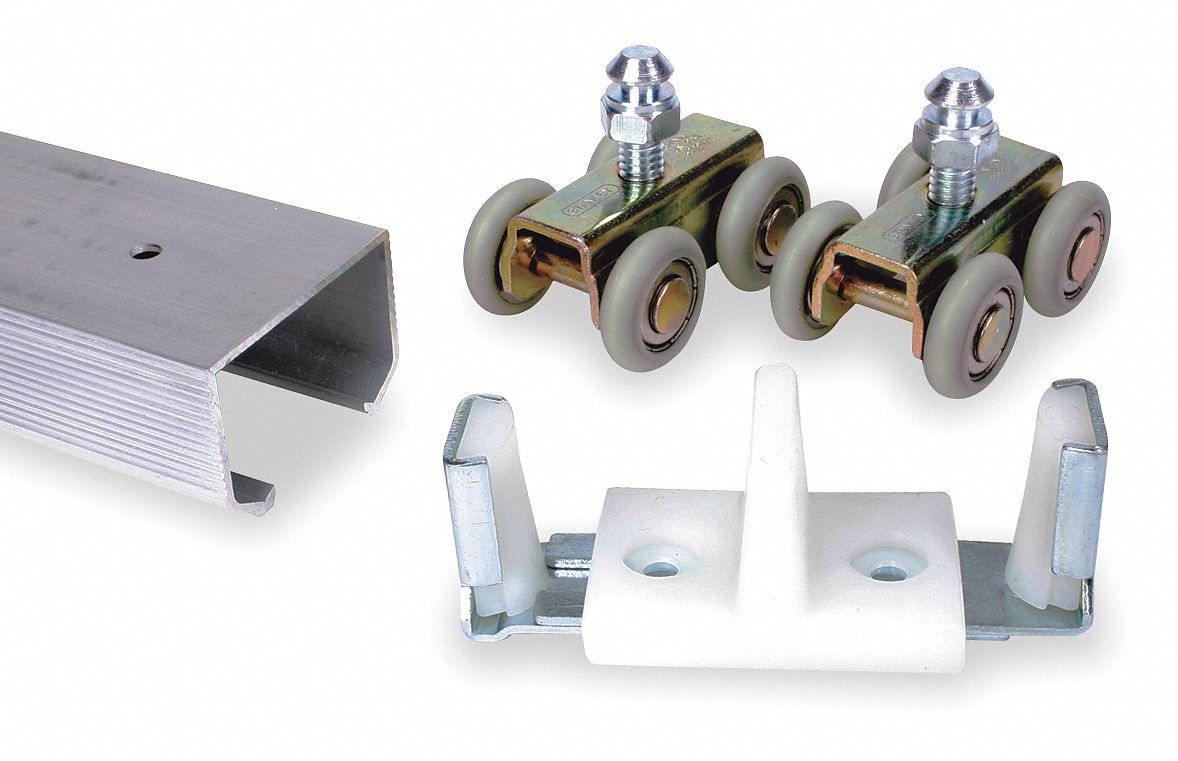 Door Hanger Kit, Zinc, 16 Wheels