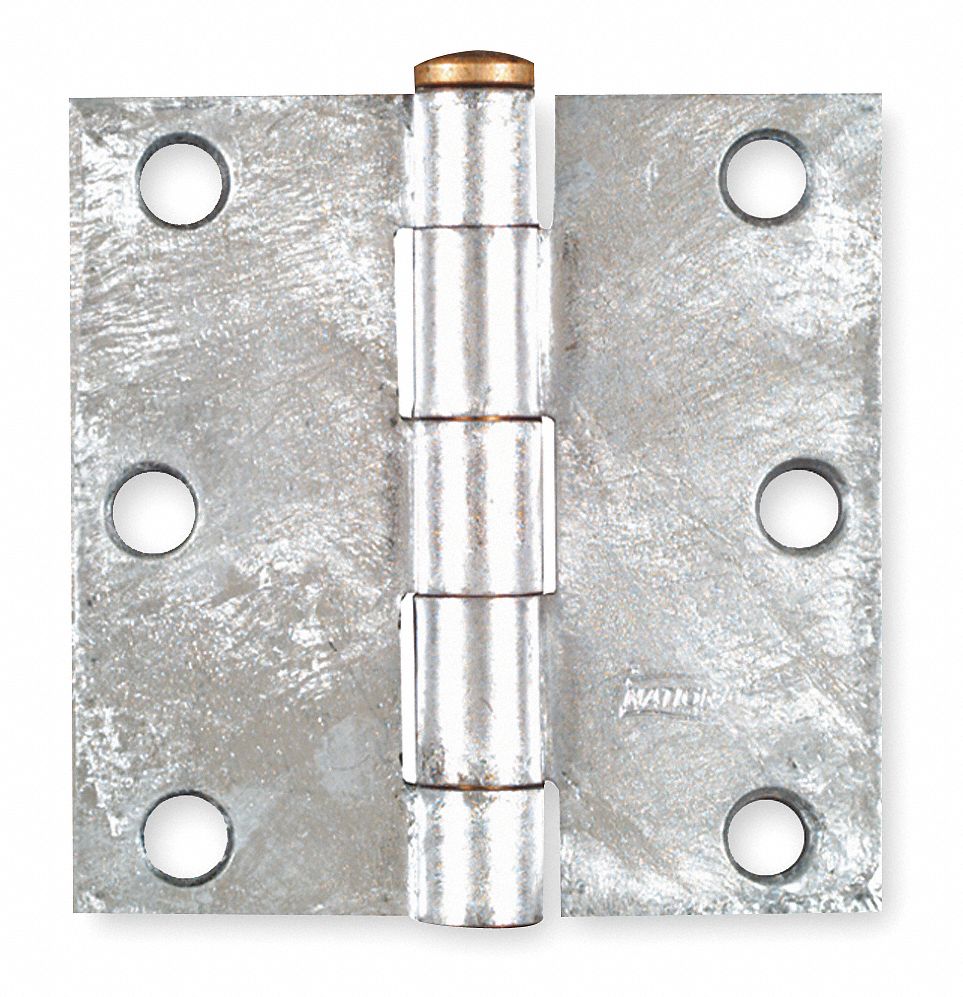 Square Corner Hinge, Full Mortise, PK 2