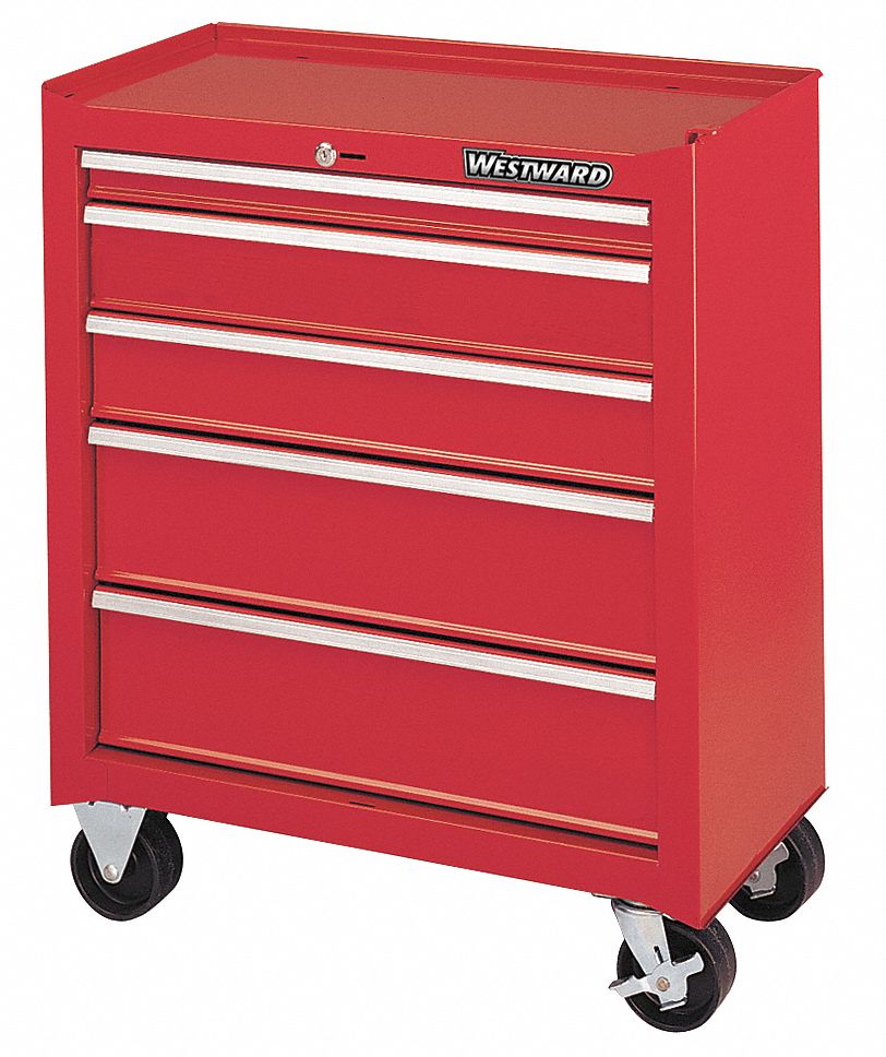 Roller Cabinet, 5 Dr, 26 1/2x14x32