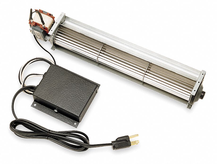 Thermostatic Blower, 115VAC, 4 In. L, Prong