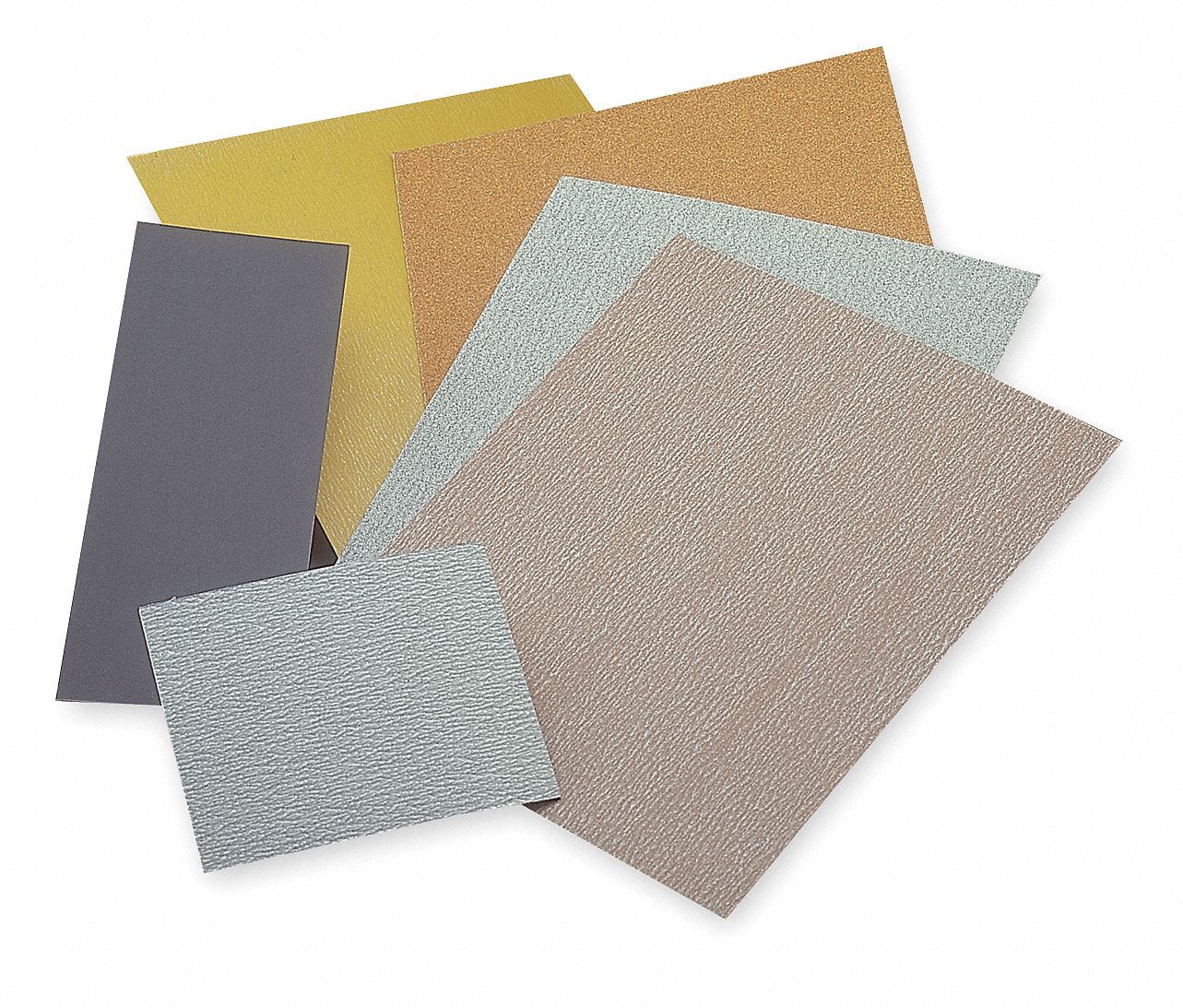 Sanding Sht, 5-1/2x4-1/2 In, 60 G, AlO, PK6
