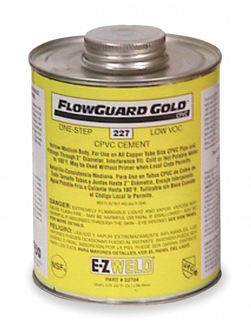Cement, 8 Oz, Yellow, CPVC