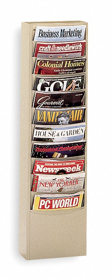Magazine Wall Display, Tan