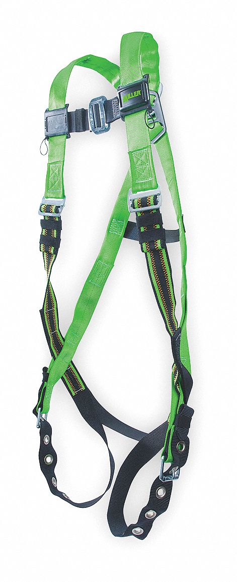 Full Body Harness, Universal, 400 lb, Green