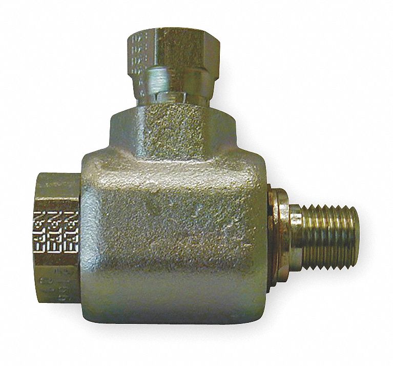 Swivel Joint, 1/2 In, Zinc Plated Steel