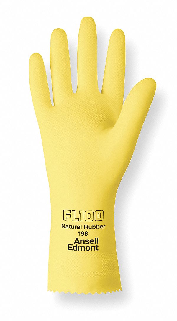 Chemical Resistant Glove, 17 mil, Sz 8, PR
