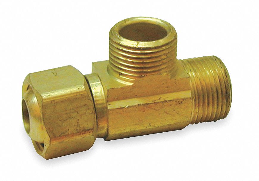 Supply Extender Tee, Brass, 3/8 x 3/8 In